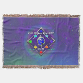 Cobertor TSDS: Da vida e do Amor Logotipo Azul e Verde 