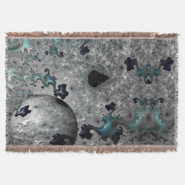 Cobertor Turquesa e Prata-lata