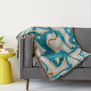 Cobertor Turquesa e rochas vermelhas