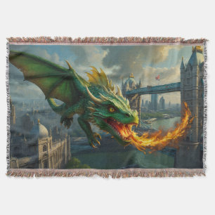 Cobertor Um Dragão Verde do Galês aterroriza Londres