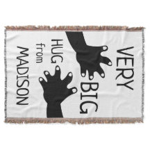 Um grande abraço de seu presente, algodão jogado