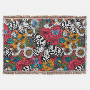 Cobertor Um jardim colorido