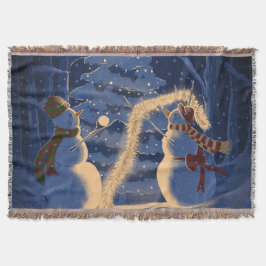 Cobertor Um Natal de Boneco de Neve