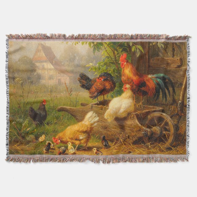 Cobertor Um Olho Atento Carl Jutz 1916 Quintal (Frente)