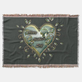 Cobertor Um toque de elegância: Dia de as mães feliz.