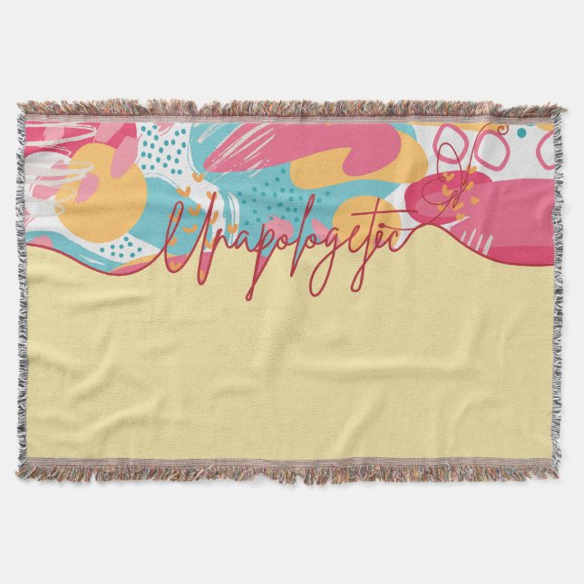 Cobertor Unapologetic Bold Feminine Statement (Frente)