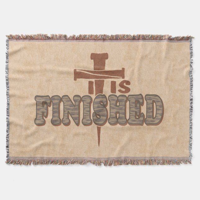 Cobertor Unhas Rusty Cruz de Cristo Cristão (Frente)