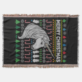 Cobertor Unicorn Ugly Christmas Sweater