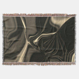 Cobertor Uniões de sépias metálicas sobre fundo escuro