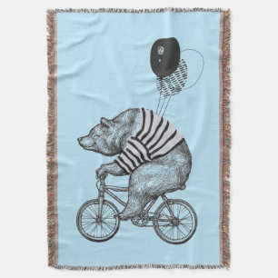 Cobertor Urso da bicicleta do balão