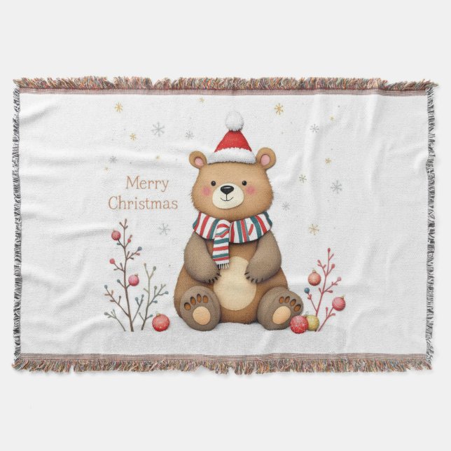 Cobertor Urso de Natal (Frente)