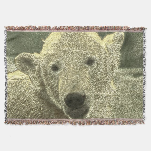 Cobertor urso polar metálico (Frente)