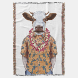 Cobertor Vaca da camisa havaiana