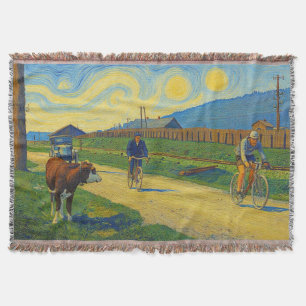 Cobertor Vaca Observando Jules Buysse Tour de France 1926