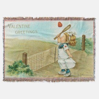 Cobertor Valentine Excêntrico e Kitsch Temático de Tênis, c