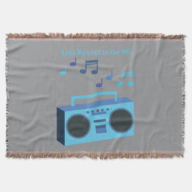 Cobertor Vamos voltar para os anos 90 (Frente)