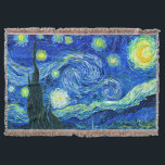 Cobertor Van Gogh Starry Night<br><div class="desc">Van Gogh Starry Night lança-cobertor</div>