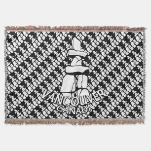 Cobertor Vancouver Blanket Vancouver Inukshuk Souvenir Gift