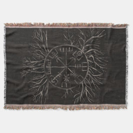 Cobertor Vegvisir e árvore de vida Yggdrasil