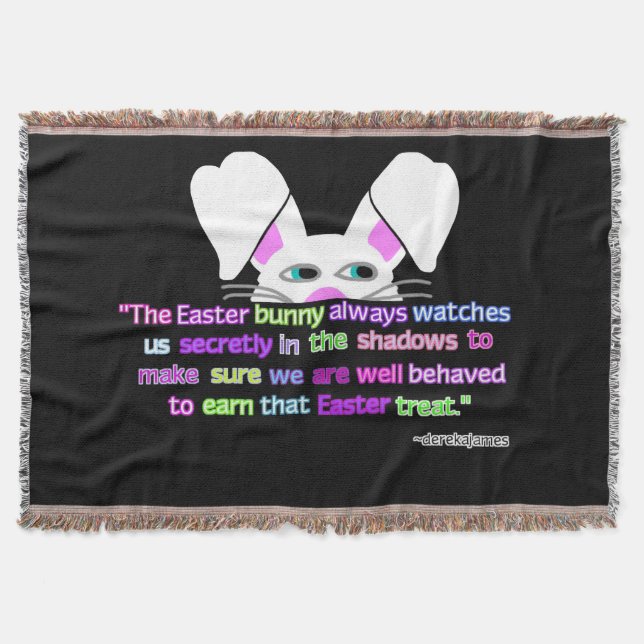 Cobertor Vejo Você, Coelhinho Da Páscoa Jogando Cobertura (Frente)