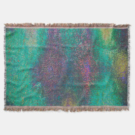 Cobertor Verde vestido e envelhecido com tom ciano