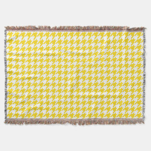 Cobertor Verificação de som amarelo e branco