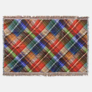 Cobertor Vermelho Azul Verde Amarelo Xadrez Tartan Desenho