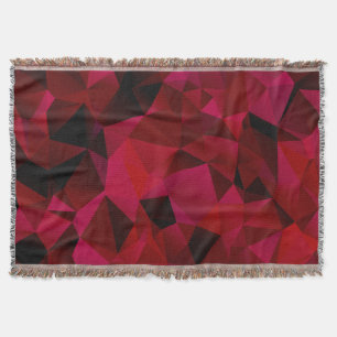 Cobertor Vermelho negro, poligonal