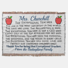 Cobertor Versão 3 Professor EXCEPCIONAL Obrigado Jogar