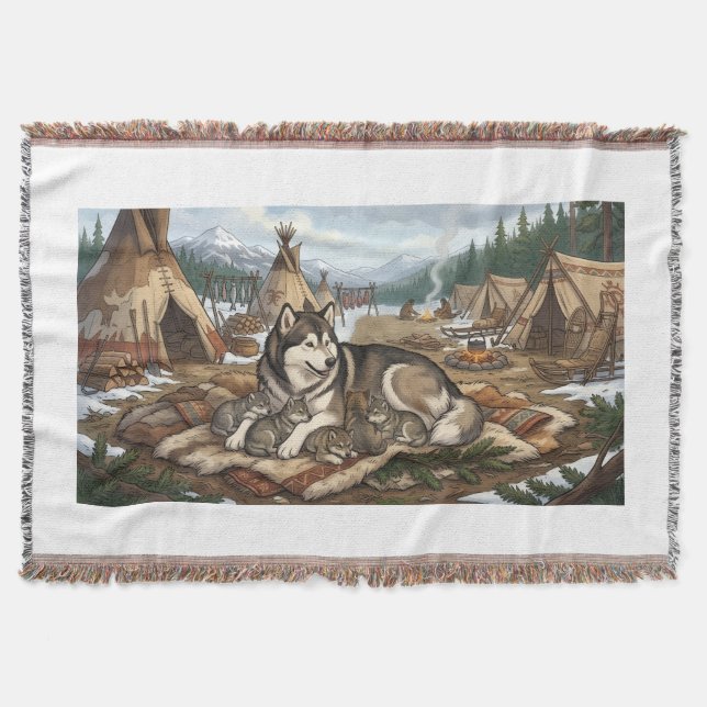 Cobertor Versão Malamute Mãe 2 (Frente)
