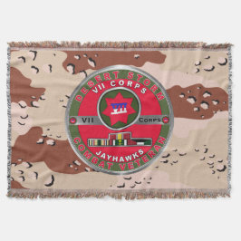 Cobertor Veterano do VII Corpo Blindado Desert Storm