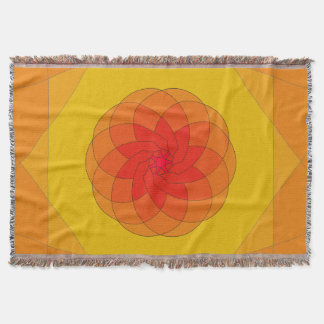 Cobertor Vibrant Sunburst Design
