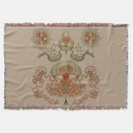 Cobertor Vida Aquática ~ Haeckel ~ Rugs De Água-Viva