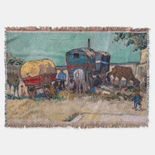 Cobertor Vincent Van Gogh - Caravanas, Campo de Ciganos per