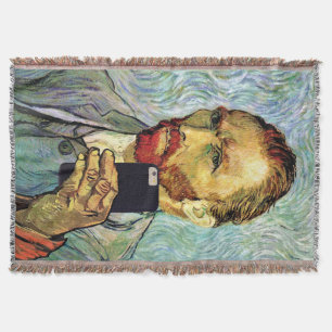Cobertor Vincent Van Gogh Cellphone Selfie autorretrato