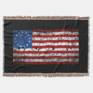 Cobertor Vintage Betsy Ross Flag