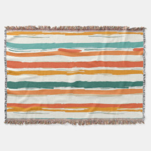 Cobertor Vintage Bohemian Watercolor Striped (1)