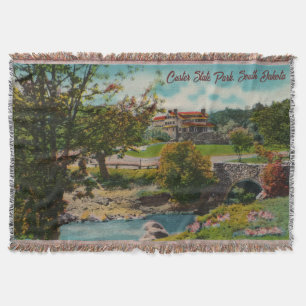 Cobertor Vintage Custer State Park Throw Blanket
