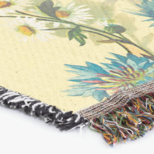 Cobertor Vintage Daisy e Cornflower Pattern