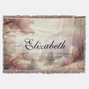 Cobertor Vintage Fall deixa cores neutras de paisagem