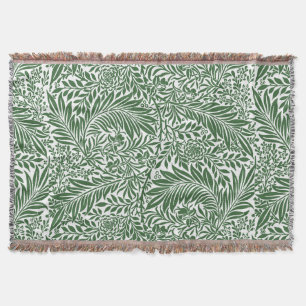 Cobertor Vintage Floral William Morris Willow Bough Green