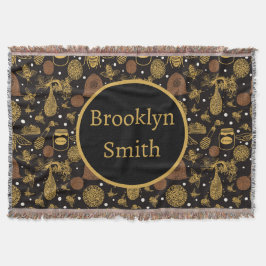 Cobertor Vintage Honey Bumblebee Black