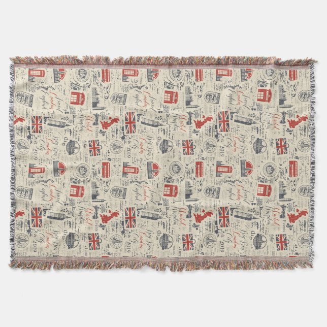 Cobertor Vintage London Throw (Frente)