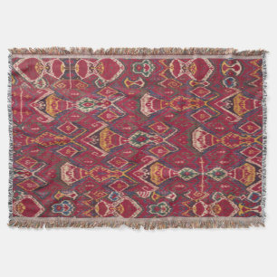 Cobertor Vintage Oriental Usbequistão Bukhara Ikat