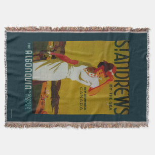 Cobertor Vintage PosterEurope do Algonquin de St Andrews