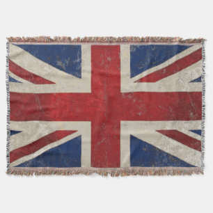Cobertor Vintage Reino Unido Union Jack Flag