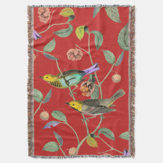 Cobertor Vintage Songbird Red
