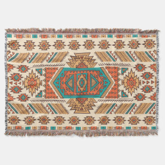 Cobertor Vintage tribal: padrão étnico sem carne