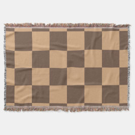 Cobertor Vintage verificada em braçadeiras quentes