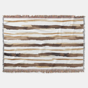 Cobertor Vintage Watercolor Striped - Terrenos De Café(2)